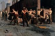 Thomas Pollock Anshutz The Ironworkers Noontime painting